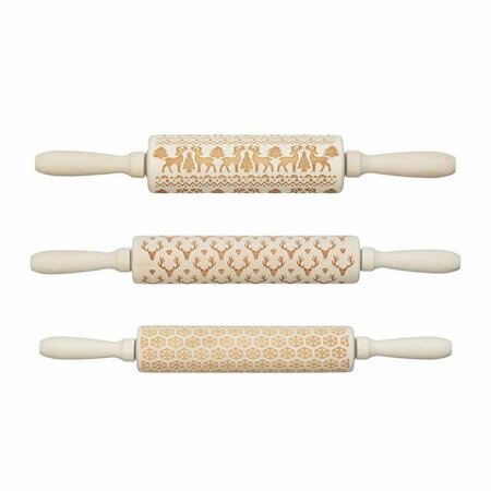 CREATIVE CO-OP ROLLING PIN WOOD 2X15in. XS1346A